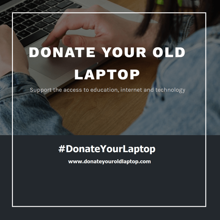 Donate your old laptop