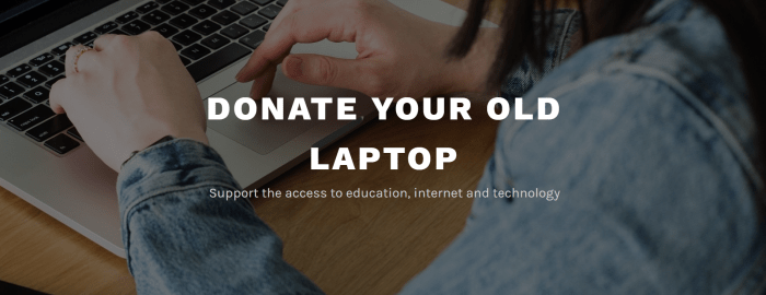 Donate your old Laptop facebook cover photo 1