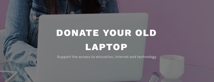 Donate Your Old Laptop facebook cover photo 2